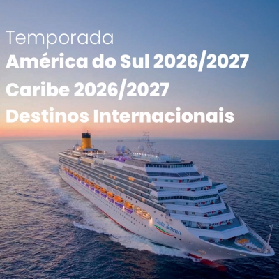 Costa Cruzeiros - Temporada América do Sul 26/27 Costa Cruzeiros - Temporada América do Sul 26/27